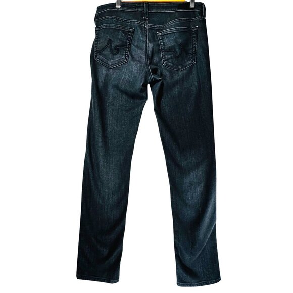 AG Adriano Goldschmied The Stevie Slim Straight Fit Womens Jeans Dark Wash 30R - Picture 2 of 15